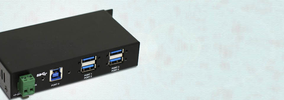 USB 3.0 4-Port Industrial Hub Metal Case