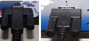 Screw-Lock USB ports for secure connection