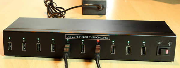 USB Charging Hub - 10 Ports USB 2.0