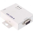 USB 2.0 to Serial High-Speed RS-232 Industrial Adapter Metal case with DIN-Rail Bracket