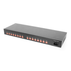 Alternative view of 16 Port USB to RS-232 422/485 Metal Serial Adapter DIN-Rail Mount