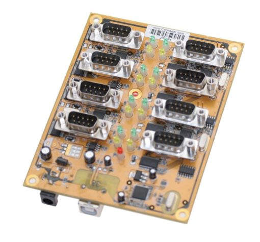 USB2-8COM-M USB 2.0 to RS-232 ports and circuit layout image