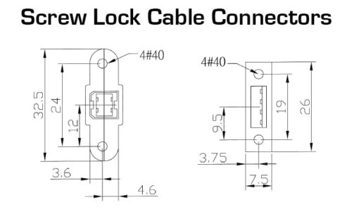 Screw Lock Cables Diagram