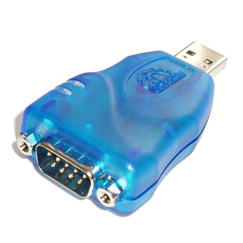 Mini USB to RS-232 Serial Adapter DB-9 Male Converter - CoolGear