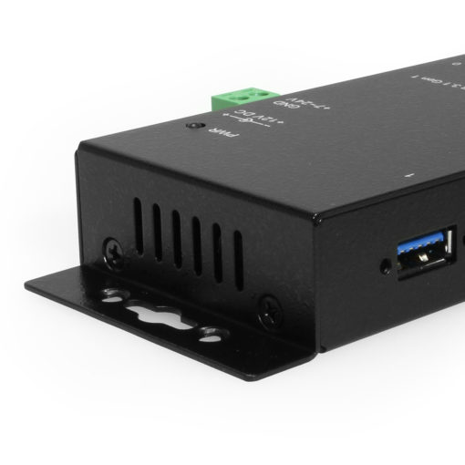 4 Port USB 3.2 Gen 1 Hub w/ Screw-Locking Ports & Status LEDs Hub with Power Supply