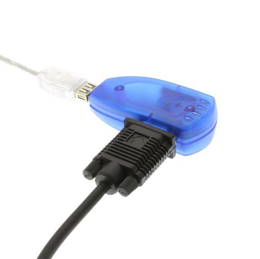 2-Port USB 2.0 to RS-232 DB-9 Serial Adapter w/ 15kV Surge Protection & 3 ft. USB Extension Cable