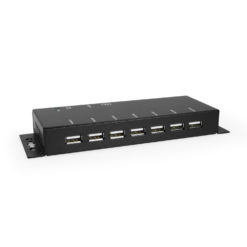 USB-C 7 Port Hub 2 Type-C Ports – 5 Ports Type-A – DIN Rail w/Power Adapter