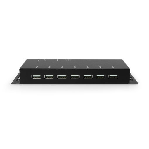 7 Port USB 2.0 Slim Powered Hub w/ Power Adapter hub