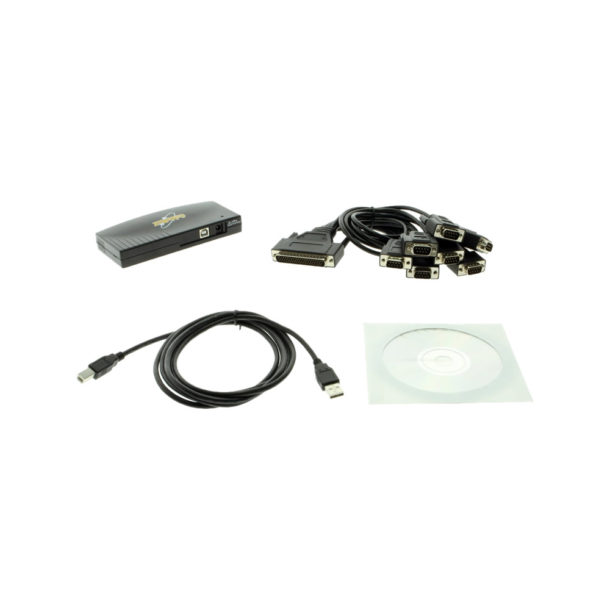 Eight Port USB to Serial Adapter Box with Prolific Chipset - Coolgear