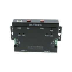 USB-2COMi-SI-M Front view of Mounting Brackets
