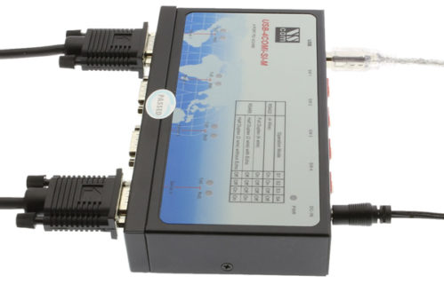 Serial Cable Connections of the 4 Port USB to Quad Rs-422 Adapter