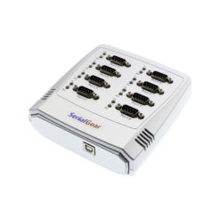 8-Port USB 2.0 to RS-232 DB-9 Industrial Serial Adapter w/ FTDI Chipset & 15kV ESD Surge Protection