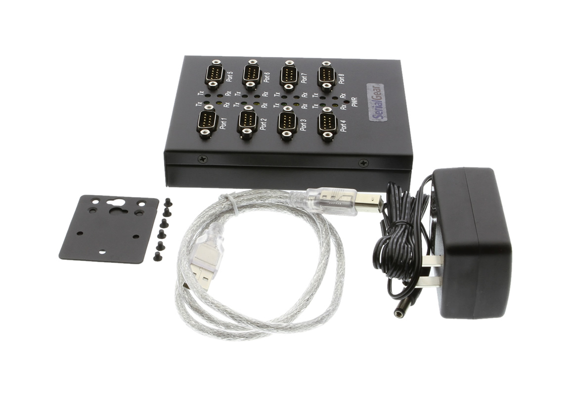 Industrial 8Port RS232 USB 2.0 Serial Adapter Box with FTDI Coolgear