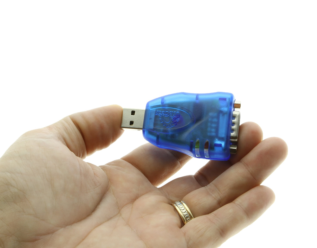 Mini USB to RS-232 Serial Adapter DB-9 Male Converter - CoolGear