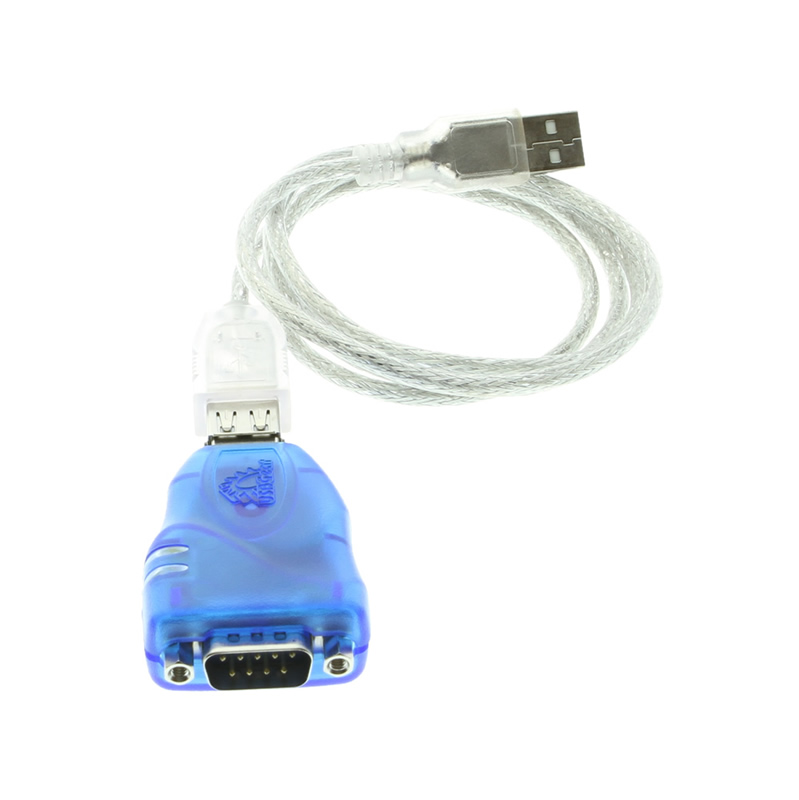Mini USB to RS-232 Serial Adapter DB-9 Male Converter - Coolgear