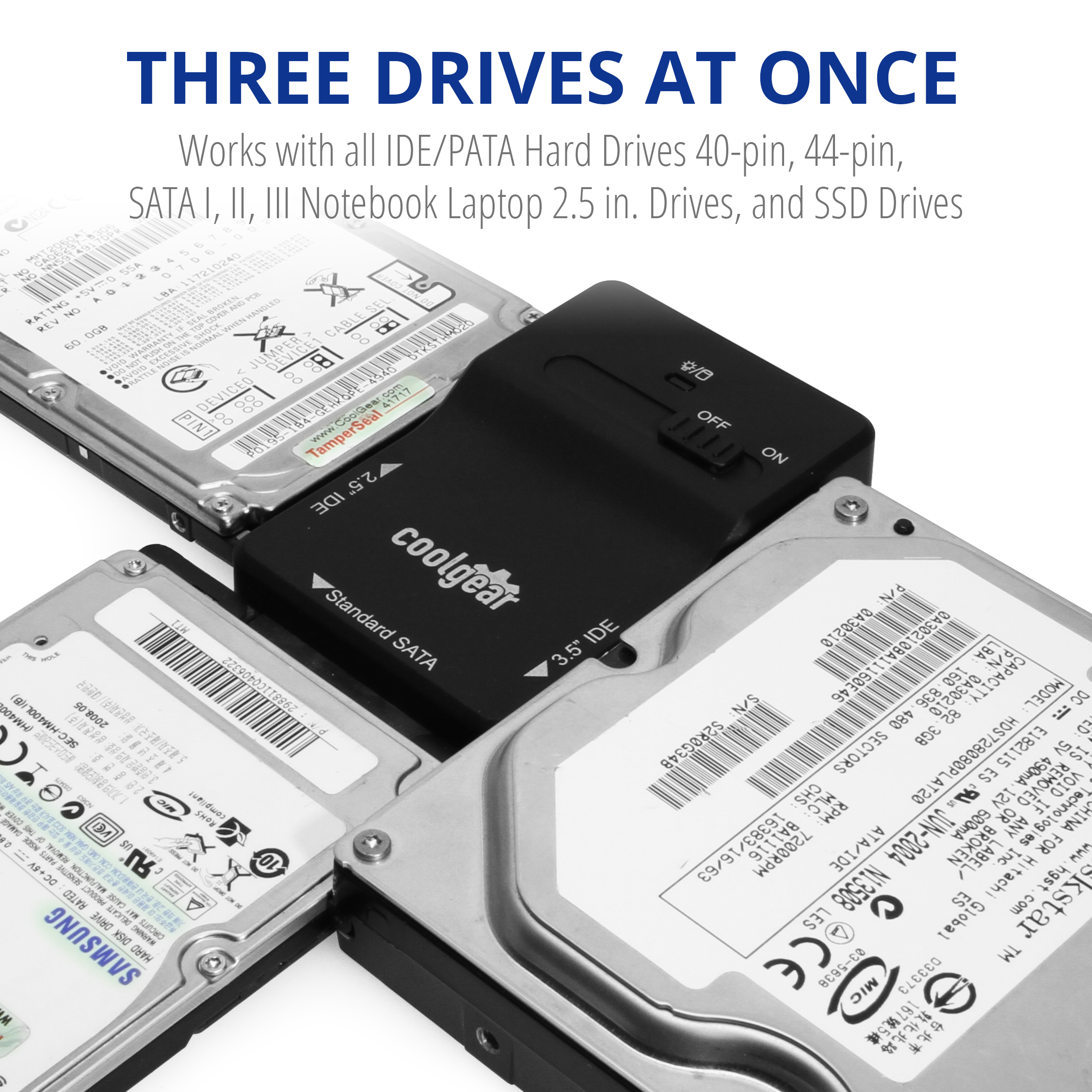Fordøjelsesorgan søster klasse USB 3.0 to SATA or PATA Hard Drive Adapter - Coolgear