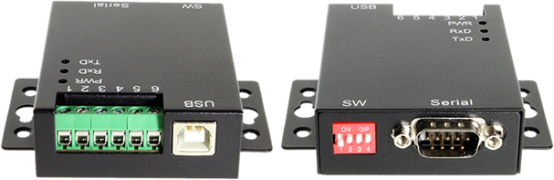 6 Wire Terminal and DB-9 Serial Connections