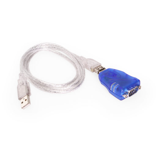 Mini USB 2.0 to RS-232 DB-9 Serial Adapter w/ 15kV ESD Protection & 3ft. USB Extension Cable