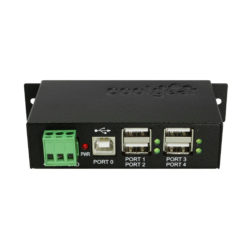 4-Port USB 3.0 Hub - 5Gbps - Metal Industrial USB-A Hub - Wall or Desk  Mountable USB Data Hub - TAA Compliant USB Expander Hub