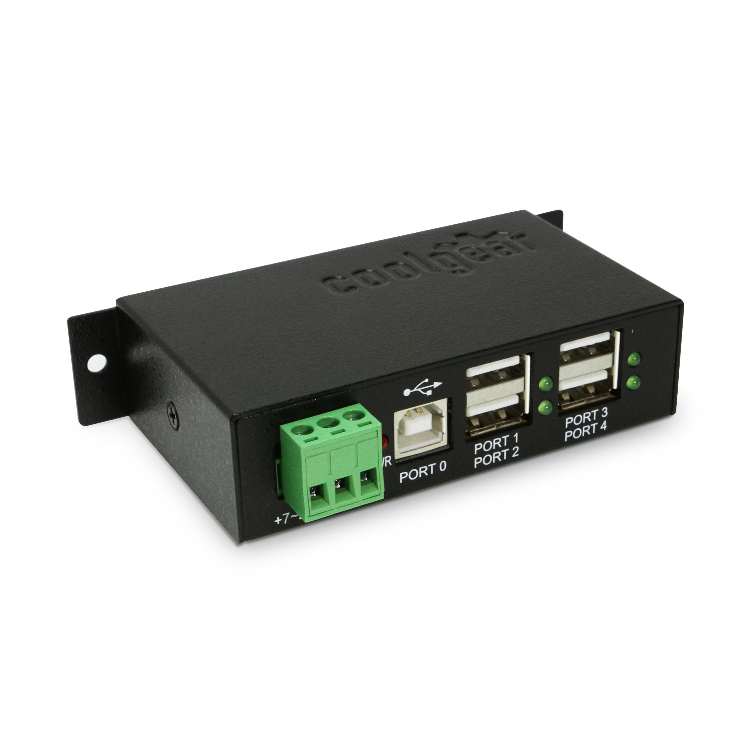 4 Port USB Powered Hub Port Status LEDs - Coolgear