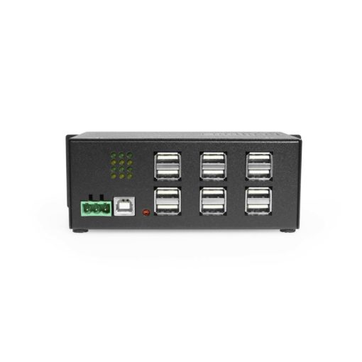 12 Port USB 2.0 Powered Hub w/ Port Status LEDs