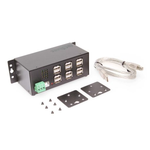 12 Port USB 2.0 Powered Hub w/ Port Status LEDs