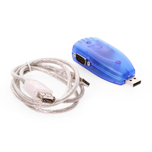 2-Port USB 2.0 to RS-232 DB-9 Serial Adapter w/ 15kV Surge Protection & 3 ft. USB Extension Cable