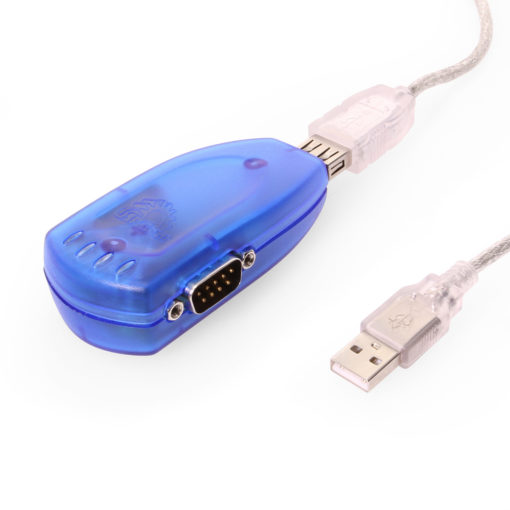 2-Port USB 2.0 to RS-232 DB-9 Serial Adapter w/ 15kV Surge Protection & 3 ft. USB Extension Cable