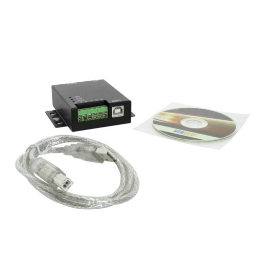 USB 2.0 to RS-232 / RS-422 / RS-485 Selectable Industrial Serial Adapter w/ 15kV ESD Surge Protection