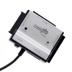 USB 2.0 to IDE / SATA Adapter, Works with 2.5/3.5/5.25 HDD