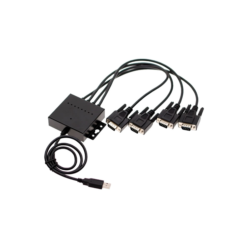 USB 4-Port Serial Adapter USB 2.0 to DB-9 RS232 FTDI CHIP Coolgear