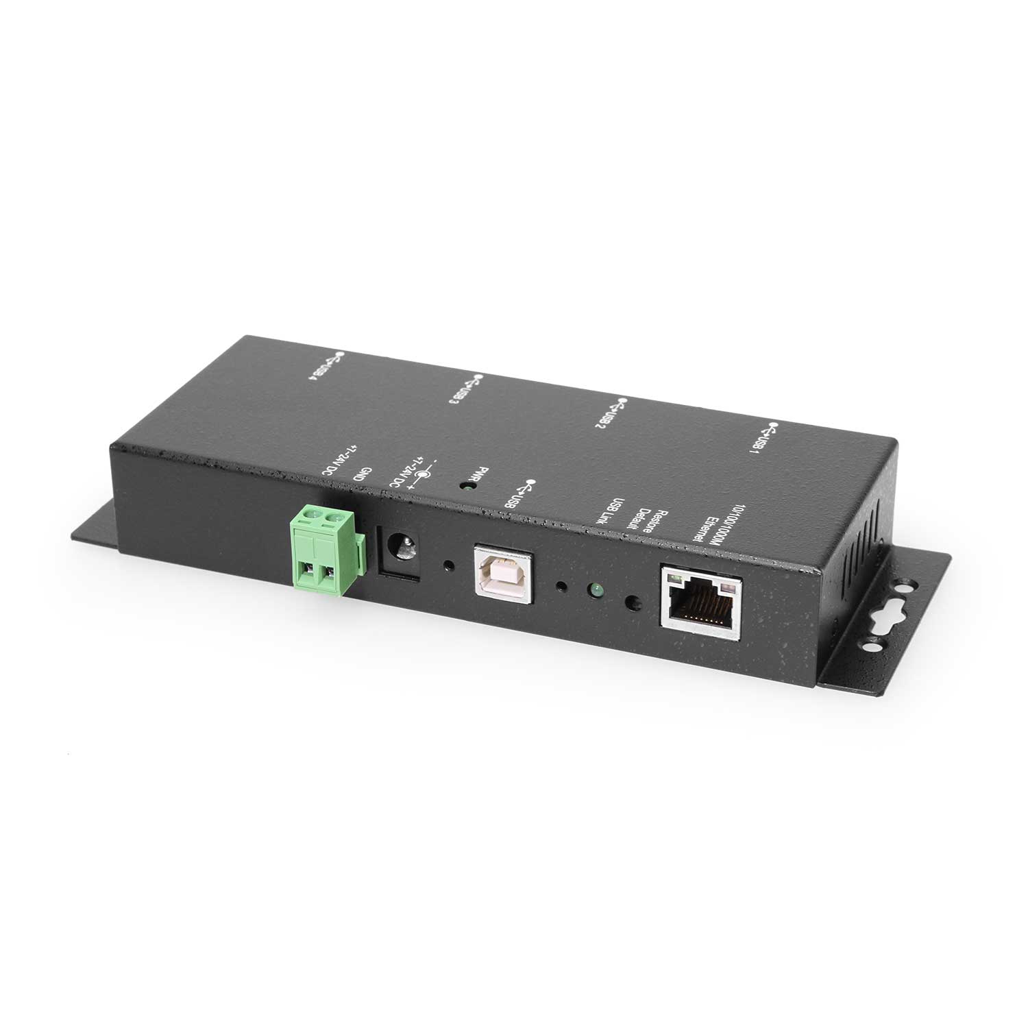 alkove Tilskynde Det 4 Port USB 2.0 Over IP Network Device Sharing Hub w/ Screw-Locking Ports &  Status LEDs - Coolgear