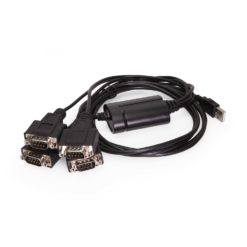 2-Port USB 2.0 to RS-232 DB-9 Industrial Serial Adapter w/ 15kV ESD Surge Protection