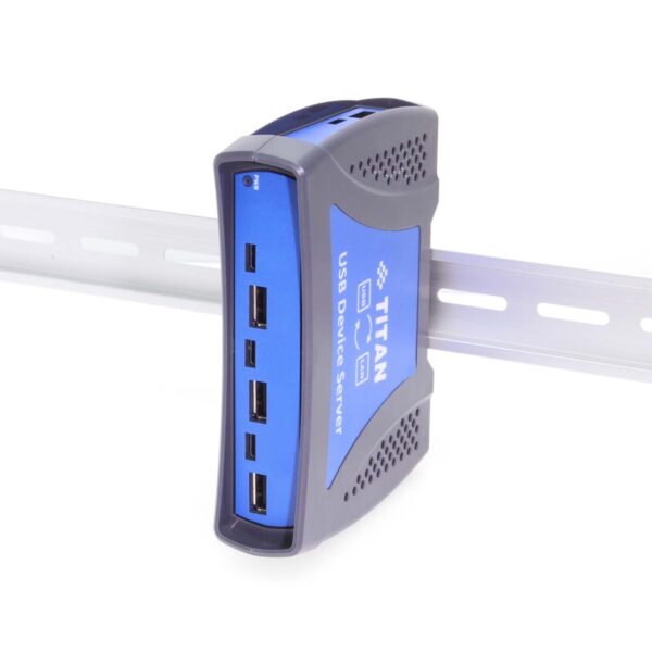 8 Port USB 2.0 Over IP Network Device Server Hub w/ Type-C & Type-A ...