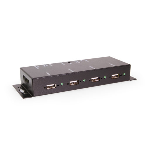 4 Port USB 2.0 Over IP Network Device Sharing Hub w/ Screw-Locking Ports & Status LEDs 4 Port TCP Hub