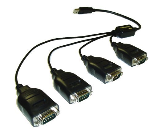 4-Port USB to Serial DB-9 port view image
