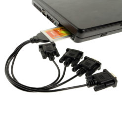 PCMCIA Serial Adapter in Laptop