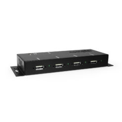 USB 3.0 7-Port Industrial Hub w/Din-Rail Mount and Power Supply