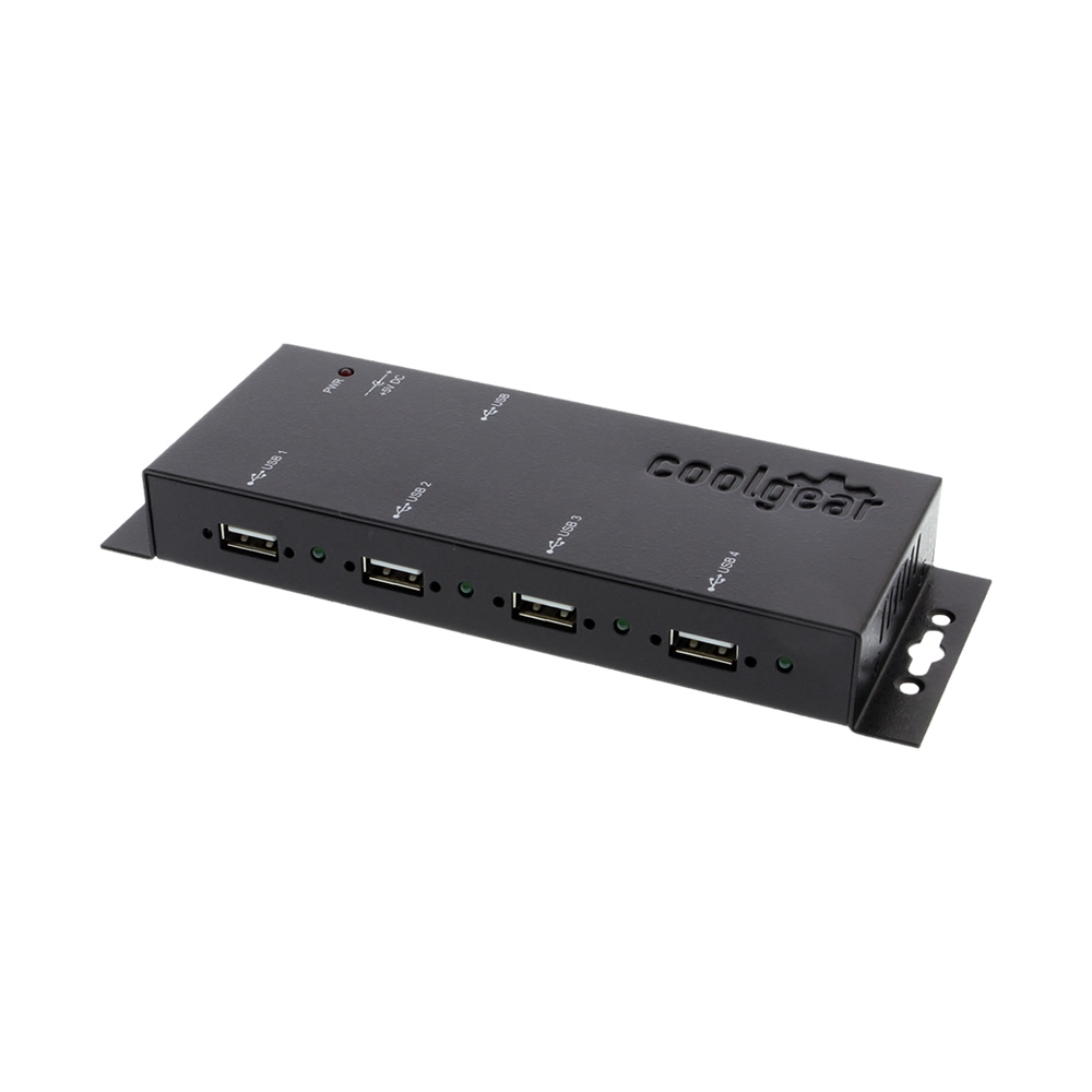 Port Metal metal 4 port usb 2 0 powered hub for industrial use w Port Metal metal 4 port usb 2 0 powered hub for industrial use w