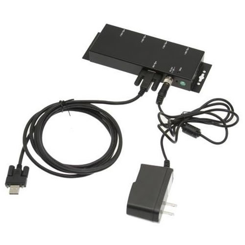 Metal 4 port usb 2 0 powered hub for industrial use w screw lock