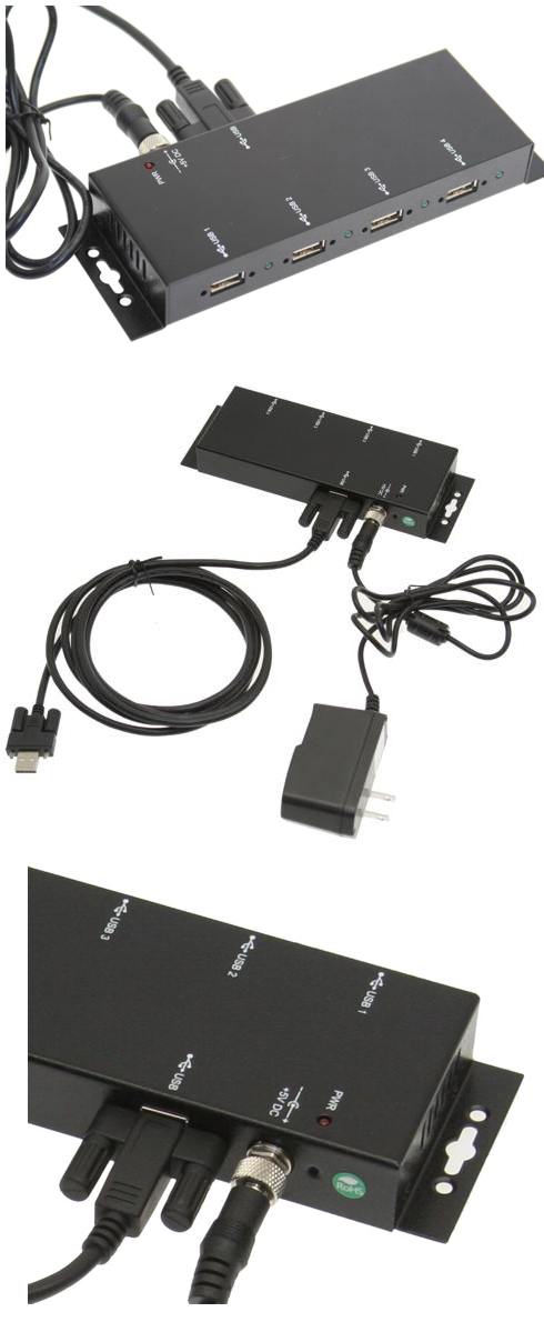 USBG-4SU2MLA - Metal 4-Port USB 2.0 Hub connected for use image