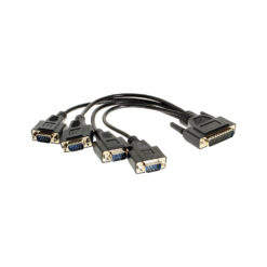 4 Port Serial DB9 Male Breakout Cable