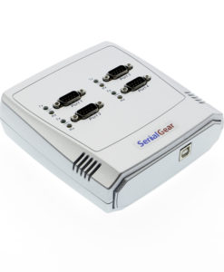 4-Port RS-232 USB to Serial Adapter Data Control Box db-9 male serial