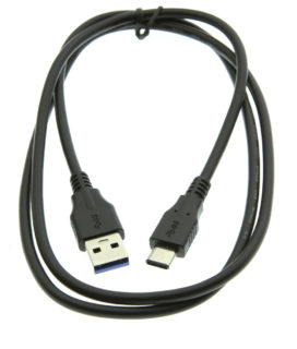 Black 3ft A to C-Type USB 3.0 Cable