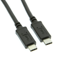 USB 3.0 C-Type to C-Type Black Cable