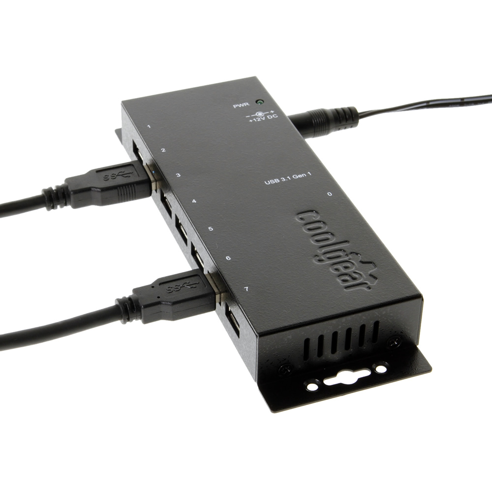 EXSYS EX-1188HMS-3 HUB USB 3.2 Gen1 à 7 ports, protection de