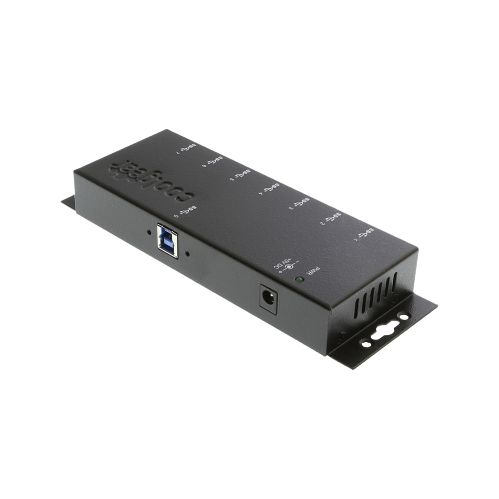 7-Port USB 3.0 Metal Hub with Surge Protection - CoolGear