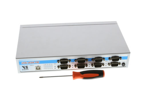 USB2-8COM-Pro Serial-Adapter Size Comparison
