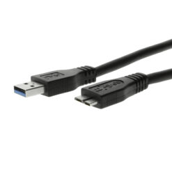 Side view showing connectors of USB 3.2 Gen 1 A to Micro-B SuperSpeed Cable