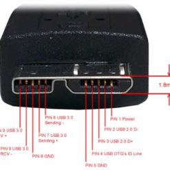 USB 3.0 Micro-B Pinout Diagram